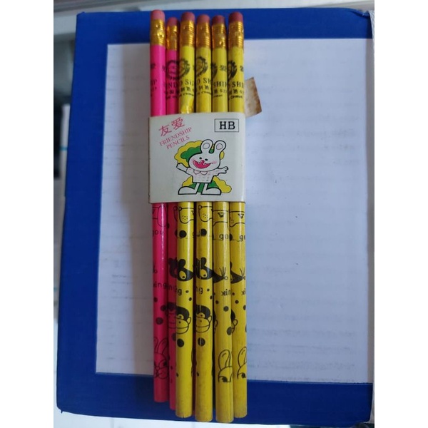 

[1 LUSIN] PENSIL HB FRIENDSHIP BERKUALITAS / PENSIL + PENGHAPUS