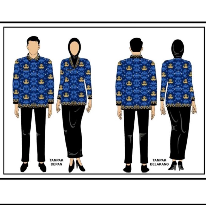 Batik Korpri Tahun 2022 Termurah di Shopee Bahan Seragam ASN Resmi