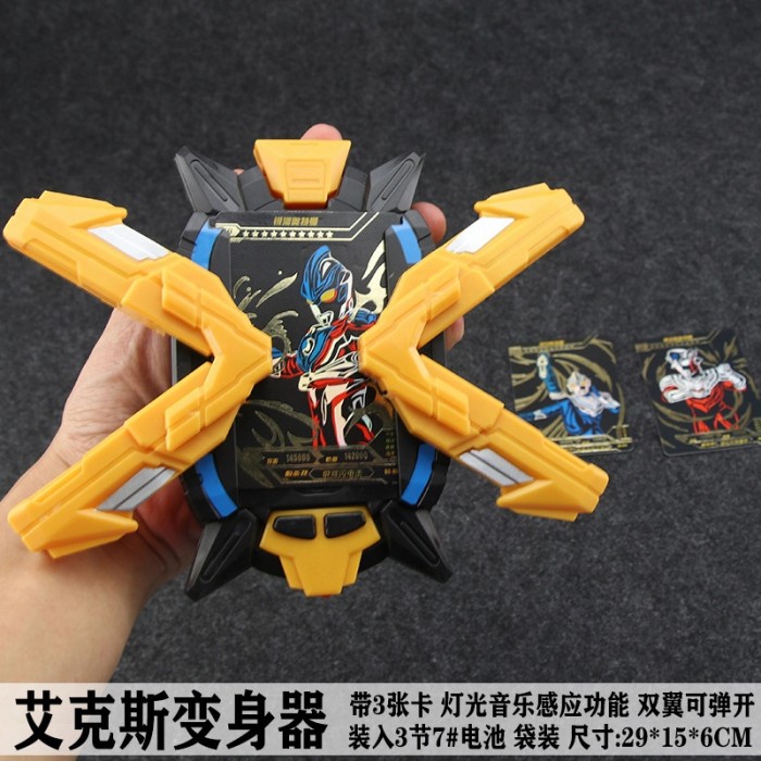 Mainan Senjata Ultraman X Changer / Ultraman Geed Zero X Tiga