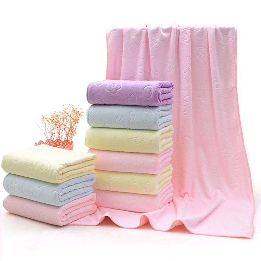 handuk mandi dewasa hancuk bayi lembut microfiber 70x140 35x70 daya serap tinggi