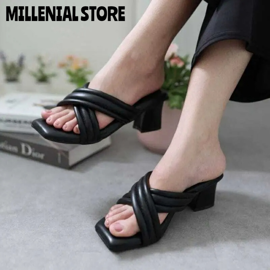 Sandal Wanita High Heels Terbaru 2022 Koprean Style