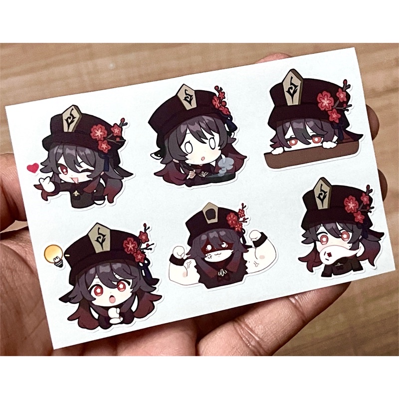 

Stiker Genshin Impact Hu Tao Mini Set