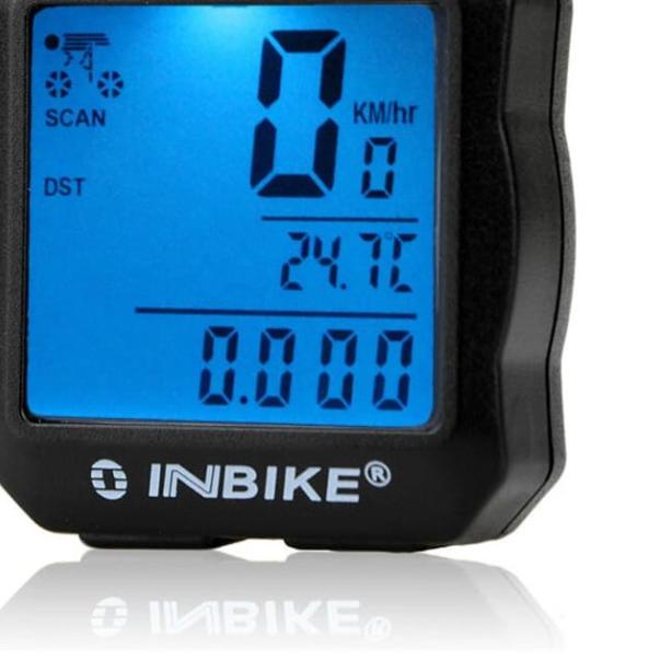 Inbike Speedometer Sepeda 14 Function LCD Display Bicycle