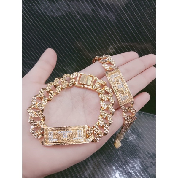 Gelang tangan wanita / xuping / yaxiya /lapis emas / gelang rante plat