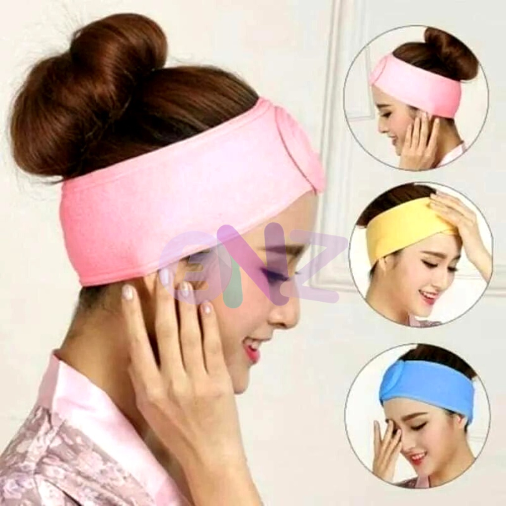 ENZ ® Bandana bulu Pita Gaya Korea / HeadBand Bandana Handuk Pita Besar Wanita 1240