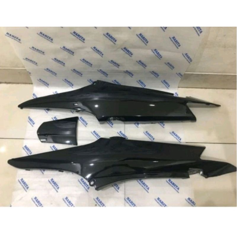 cover body Supra fit new body belakang motor Supra fit new warna hitam