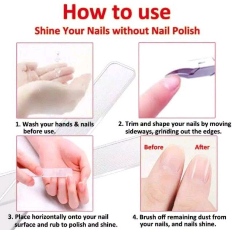 KIKIR KUKU BUFFER PENGKILAT DAPAT BOX NANO CRYSTAL GLASS NAIL ART ALAT MANICURE PEDICURE