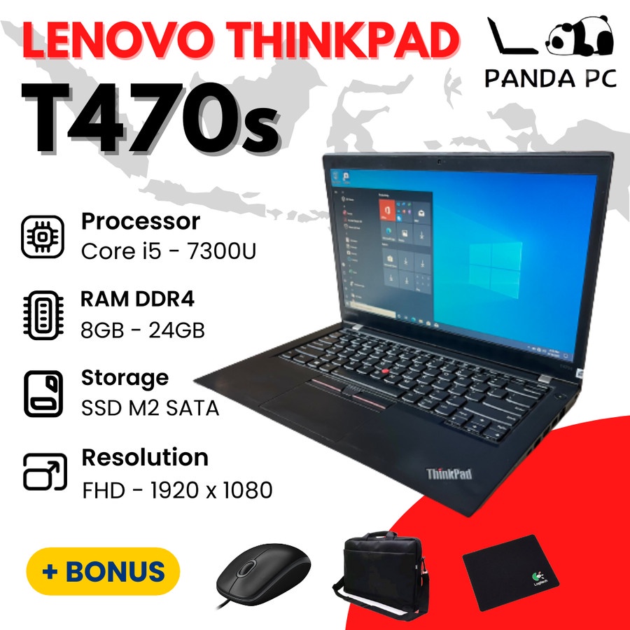 Lenovo ThinkPad T470s Core i5 7th Gen Full HD Touchscreen Ultrabook Laptop Second