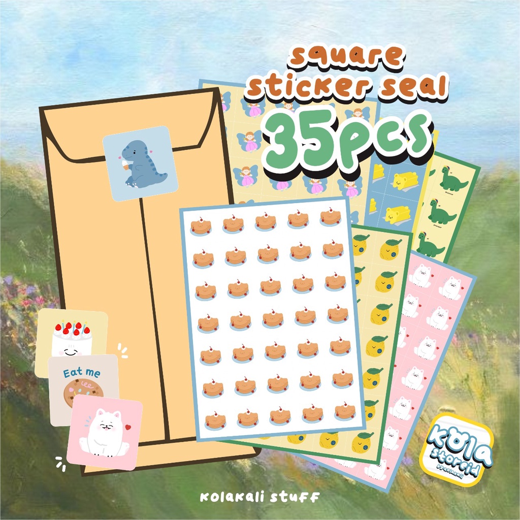 

STICKER SEAL 35PCS | STIKER SEAL | STIKER JURNALING | STIKER CUSTOM | STIKER KOTAK | STIKER MURAH | KOLAKALI