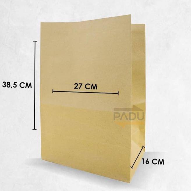 

Grocery Bag 27x16 x38.5 cm - SOS Paper Bag / Kantong Belanja