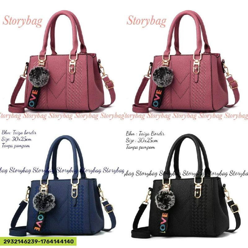 Tas Selempang Gucci Wanita Sling Bag Wanita Murah - Hitam