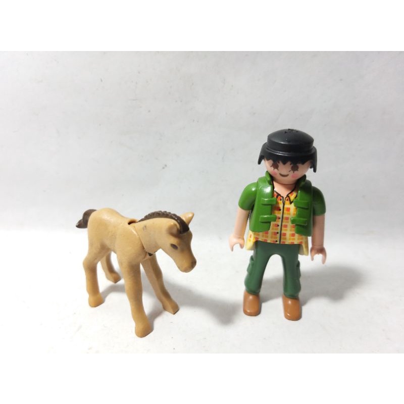 Lego Playmobil Jockey Girl Little Lil Young Horse Horse Foal Equestrian Jaran Belo Bebedag Geobra 20
