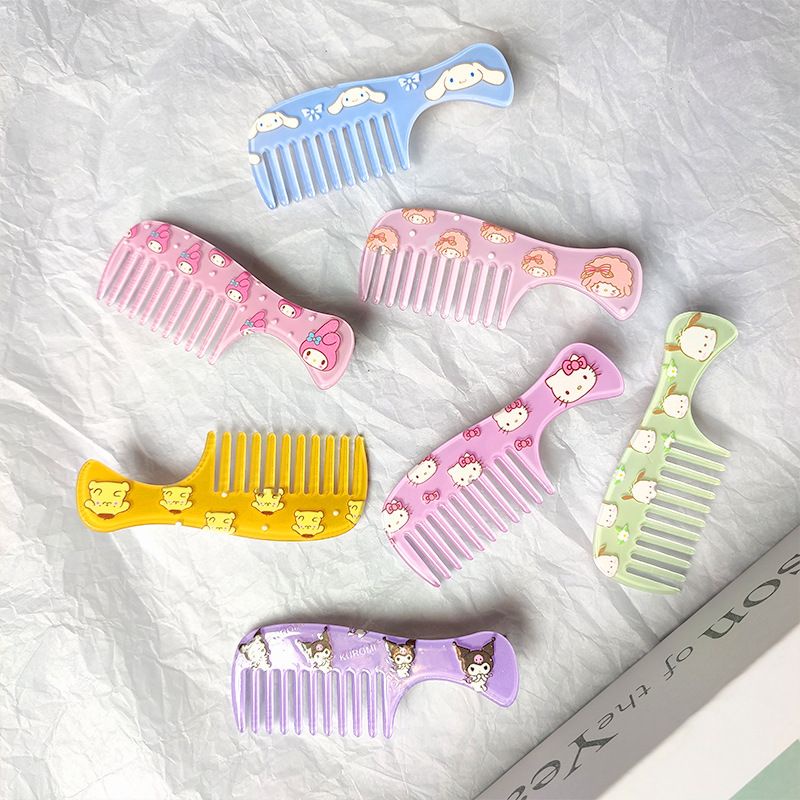 SISIR RAMBUT MELODY HELLO KITTY CINNAMOROLL KUROMI POCHACCO DOG POMPOMPURIN AKSESORIS HARICOMB IMPOR