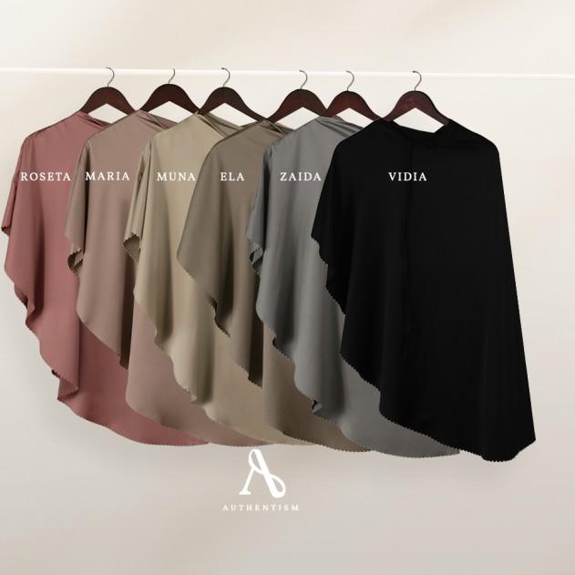 AUTHENTISM ID SAKA KHIMAR BASIC PREMIUM POLOS HIJAB BERGO INSTANT - ROSETA