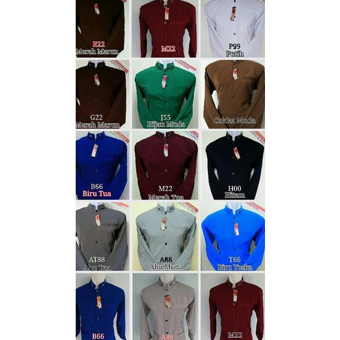 Jasko Polos Hitam Putih Merah Hijau Biru Krem Abu - Putih, XL