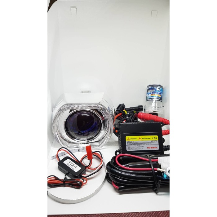 Lampu HID Projector Blue Lens BMW Bergaransi Projie angeleyes