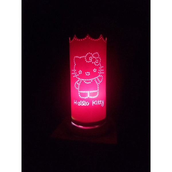 lampu hias lampu tidur paralon pvc ukir karakter hellokity