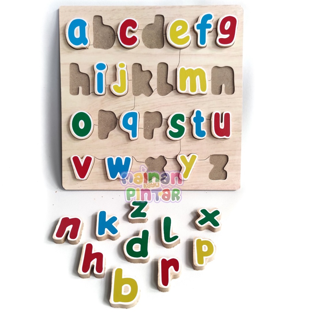 Puzzle Chunky Huruf Kecil bahan tebal