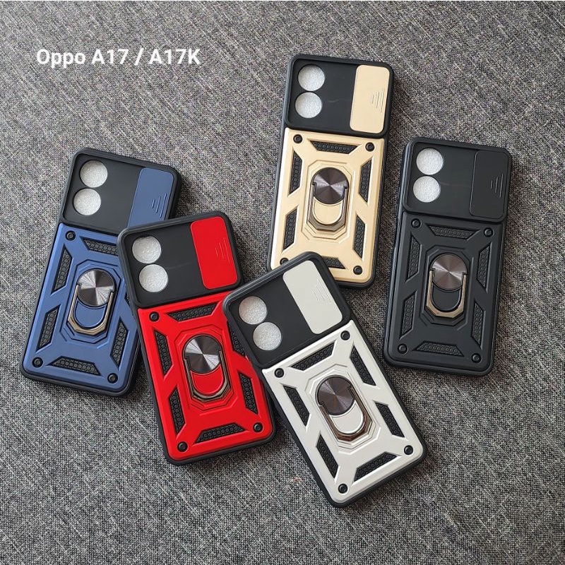 Oppo A17 Oppo A17K Oppo A15 Oppo A15S Oppo A3s Case ARMOR SLIDE PROTECT KAMERA Case Robot Slide Kame