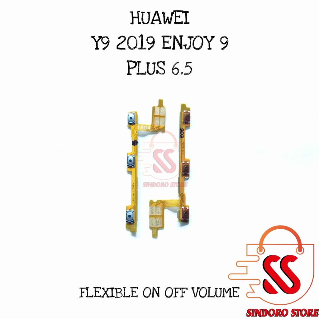 Flexible On Off Huawe1 Y9 2019 Enjoy 9 Plus 6.5" Fleksibel Tombol Power Volume