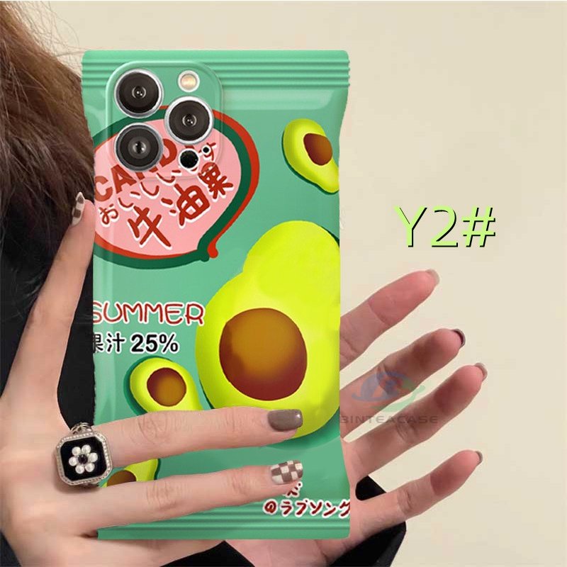 Realme 10 C30 C31 C35 C21Y C25Y RealmeC11 C25 C17 C15 C12 C3 C2 Realme 8i 7i 5 5i 6i 7 Pro Orange Alpukat Gummy Tas Kemasan Soft TPU Phone Case Binteacase