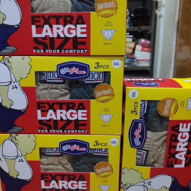 Celana dalam Pria Gt man Big size mbs xxxl - XXL