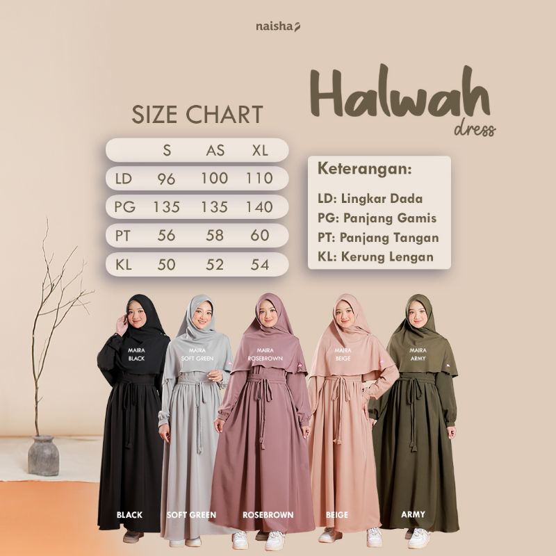 Halwah dress  / dress tali / dress premium / dress simple / dress | dress hitam halwah dress by naisha  / naisha official / dress kondangan gamis kondangan gamis tali gamis promo gamis gamis umroh gamis lebaran | baju lebaran | gamis idul fitri