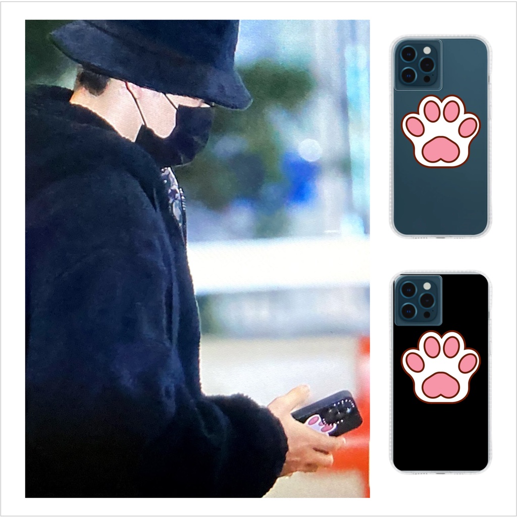 NCT Dream Na Jaemin cat paw paw custom black & transparent phone case