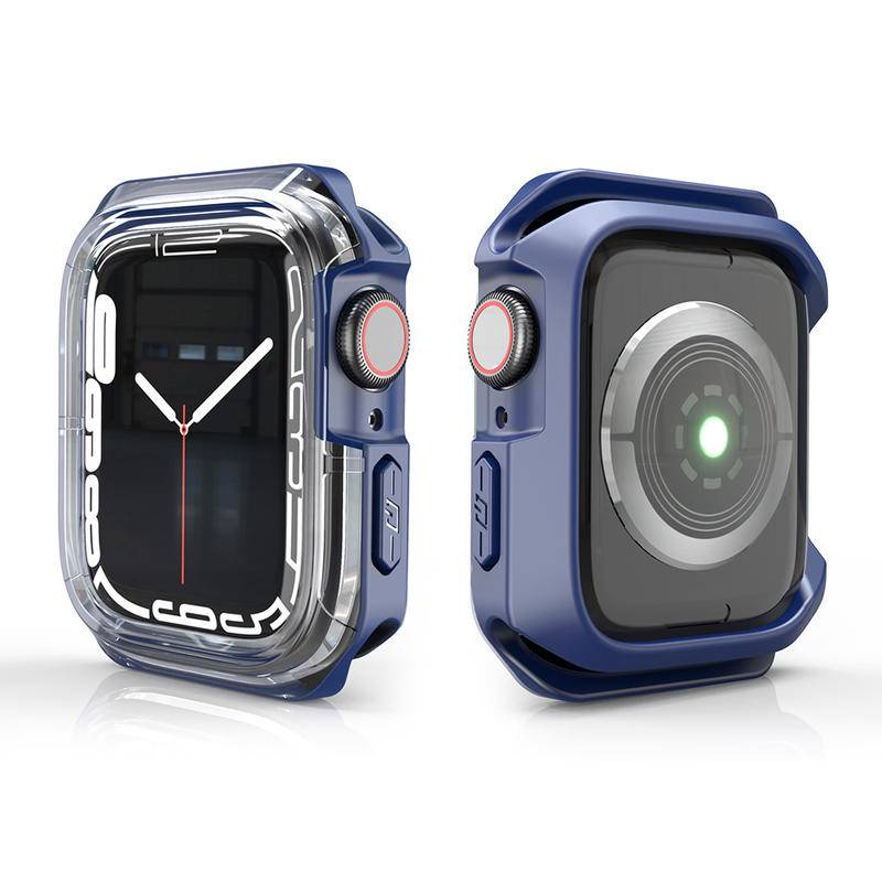 Casing Pelindung Apple Watch Ultra 49mm Bahan PC + TPU Hollow Bumper Ukuran 49mm