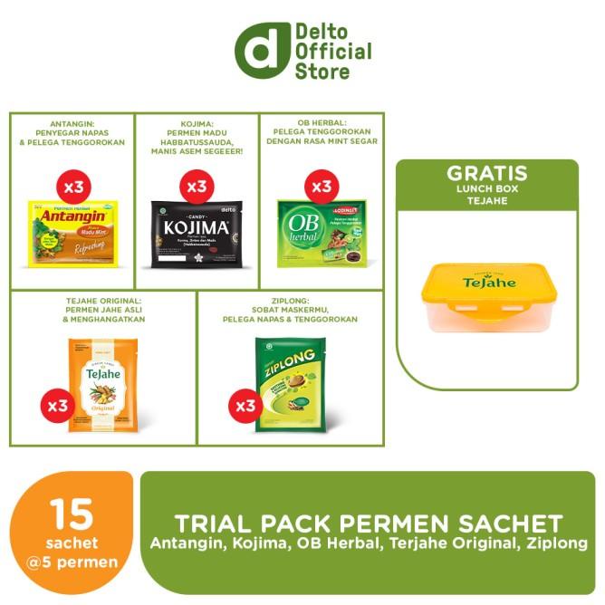 

Sale Trial Pack Permen Sachet (Antangin-OB Herbal-Ziplong-Kojima-Tejahe) /PERMEN LUNAK/PERMEN VIRAL/PERMEN MILO/PERMEN YUPI/PERMEN JADUL/PERMEN KARET