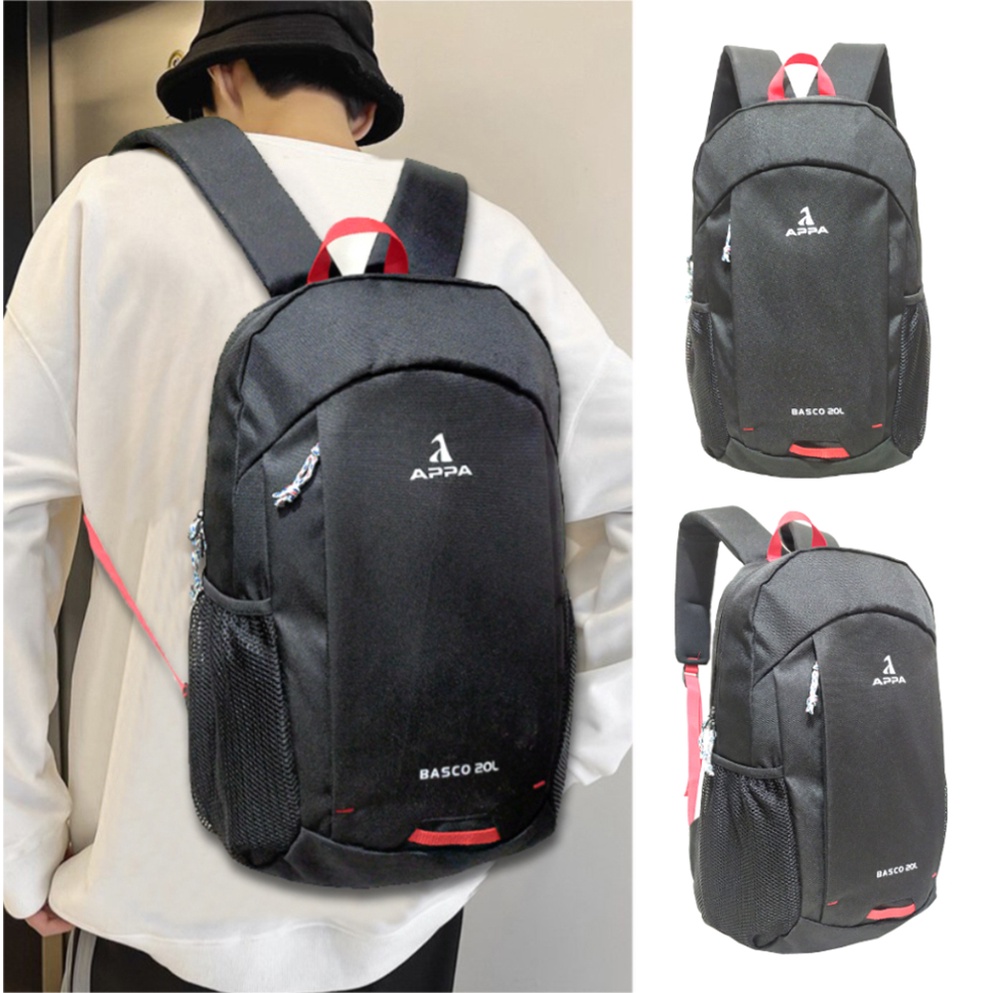 Tas Ransel Sekolah AP8017 BASCO 20L Pria/Wanita Backpack Outdoor Punggung Olahraga