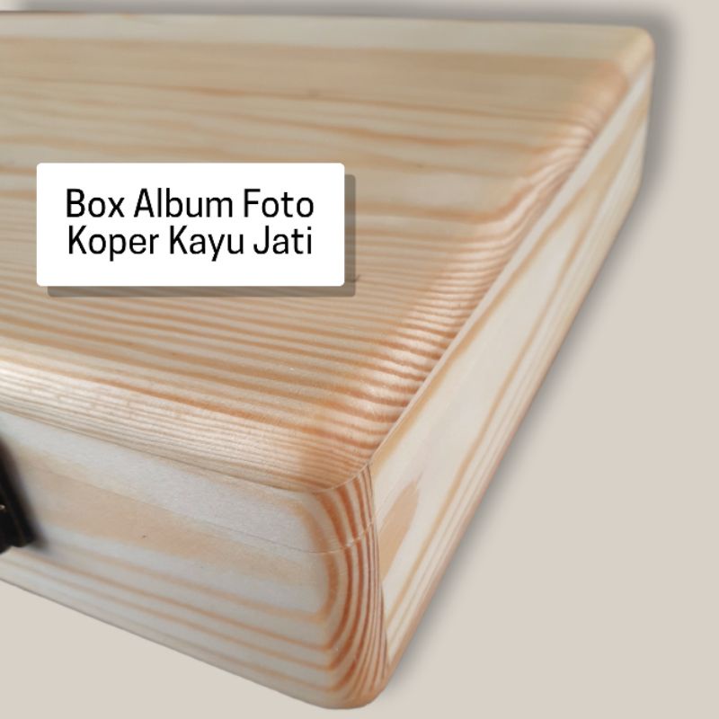 Box Album Foto / Album Foto Rustic /Box Kayu Jati / Koper Rustic