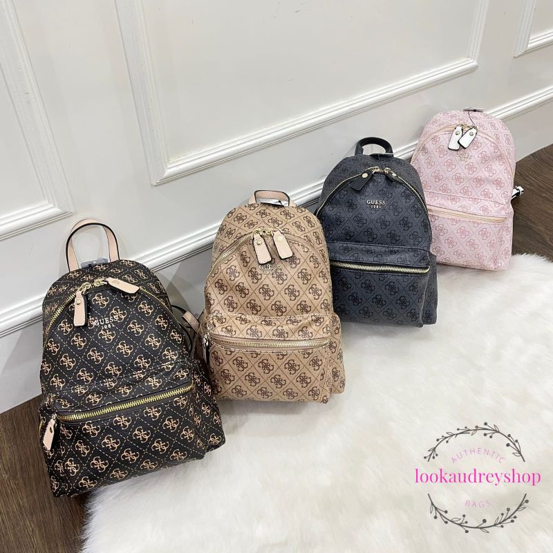 [100% ORIGINAL] GUESS Leeza Printed Backpack | Tas Guess | Tas Wanita | Ransel Wanita | Backpack Wan