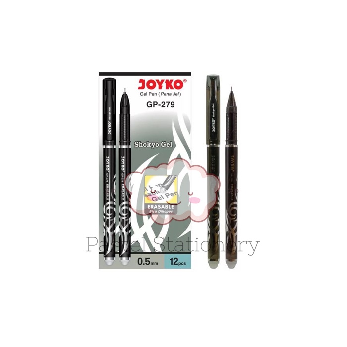 

Pulpen Gel Erasable Joyko Shokyo GP-279 0.5mm - Bolpen Pena Pen Hitam Bisa Dihapus 0,5 mm