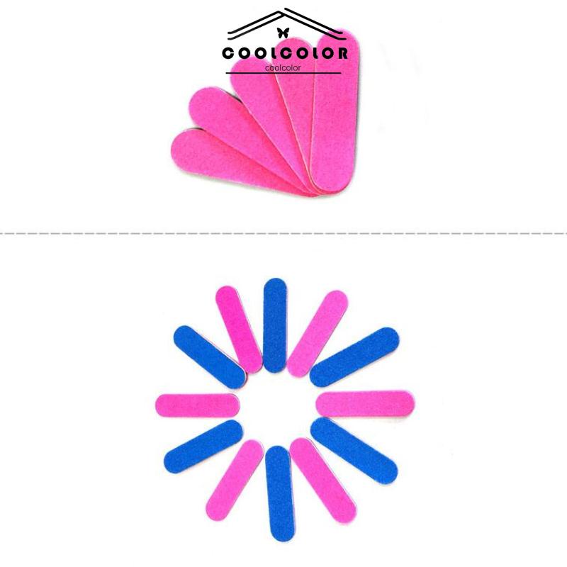 COD❤️Kikir kuku sekali pakai manikur mini scrub menggiling permukaan kuku alat manikur dua sisi strip pasir Nail Buffer Mini Sekali Pakai- cl