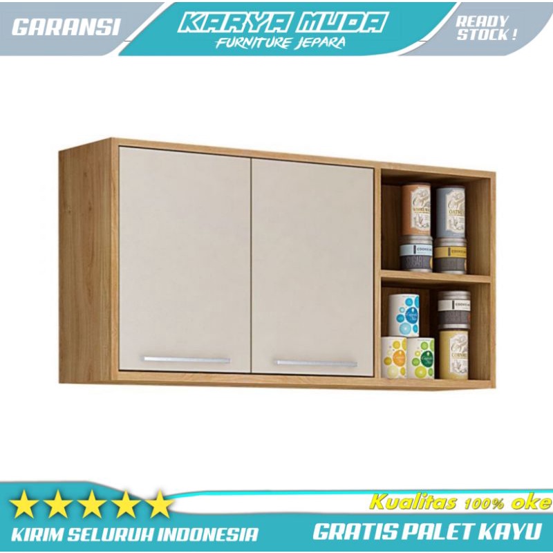 Lemari Gantung Rak Dapur Rak Bumbu Nakas Gantung Kitchenset
