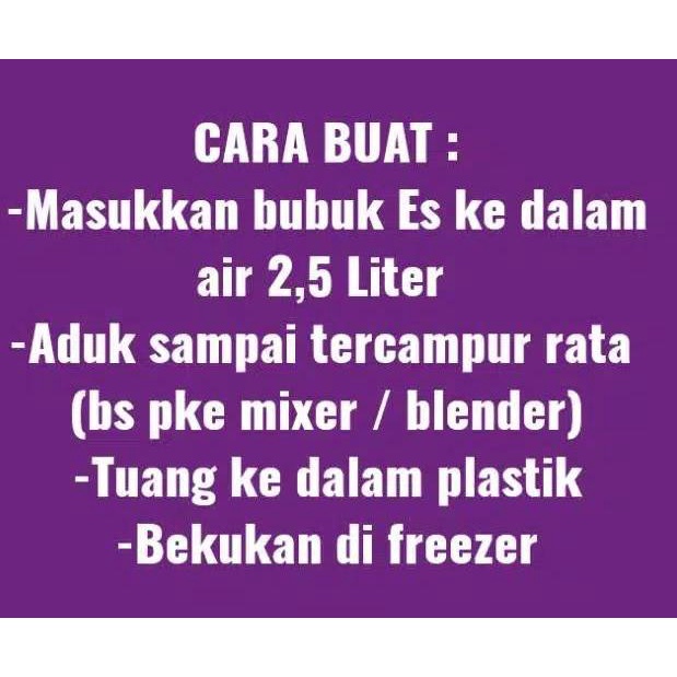 

⇿ Bubuk atau bahan es yoghurt 250 grm