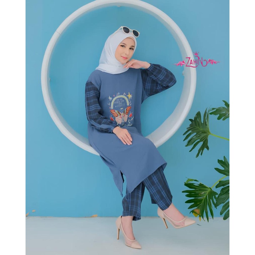 SET CELANA KERJA KASUAL CRINGKEL ZAHIN KANAYA HALIZA SETELAN WANITA MODIS CASUAL HANGOUT STYLE