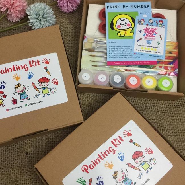 

DIY PAINT BY NUMBER KANVAS 20X20 - pinguin