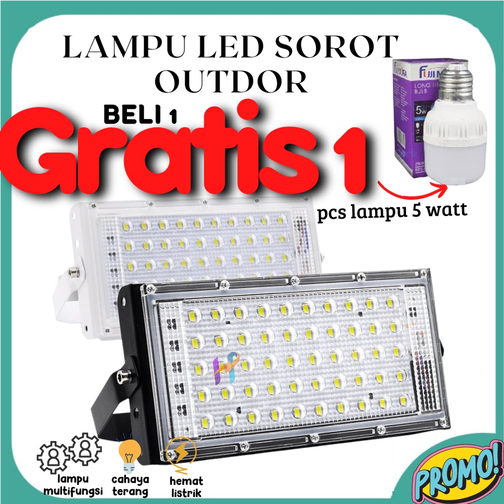 Lampu Sorot LED 30W / Lampu Tembak 30Watt / Floodlight / Lampu Tembak Led Outdoor