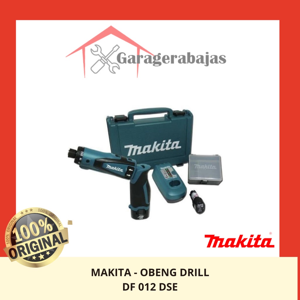 Makita DF 012 DSE / DF012DSE Cordless Driver Drill / Obeng Elektrik