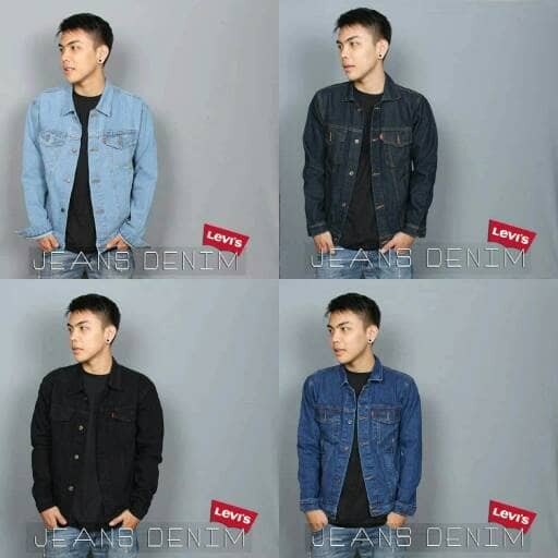 jaket parasut jaket levis pria warna hitam size s m l xl jaket levis ariel M6F3 TERBARU KOREA EXSLUS