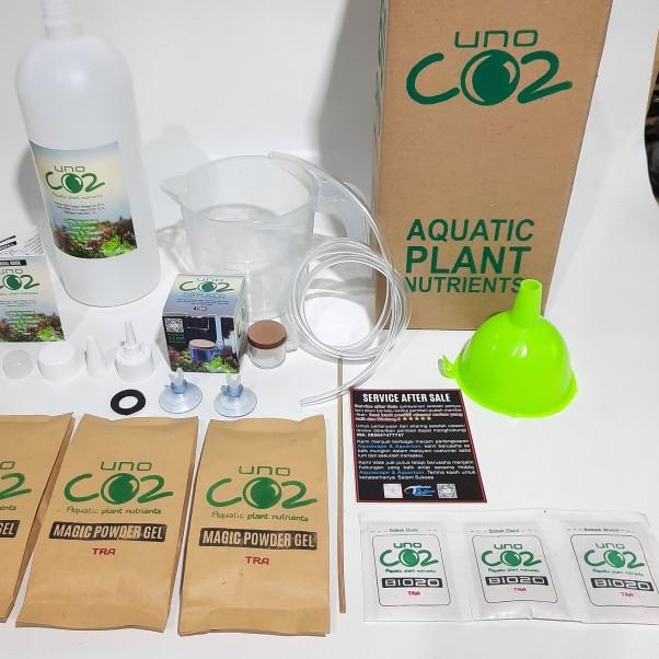 UNO CO2 gel CO2 + Fertilizer Aquascape Paket Lengkap