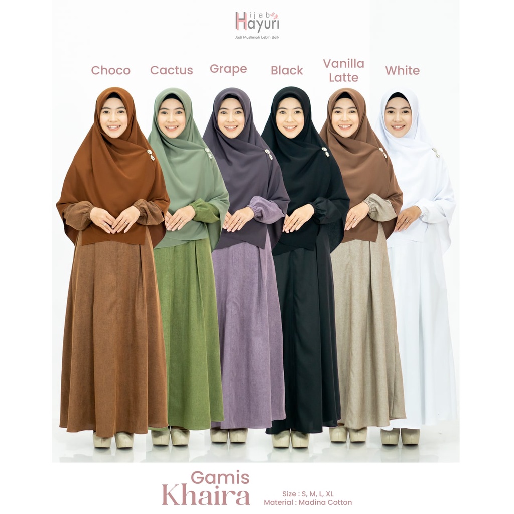 HIJAB HAYURI GAMIS KHAIRA (GAMIS ONLY)