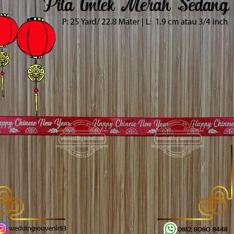 

Pita Imlek Merah Sedang