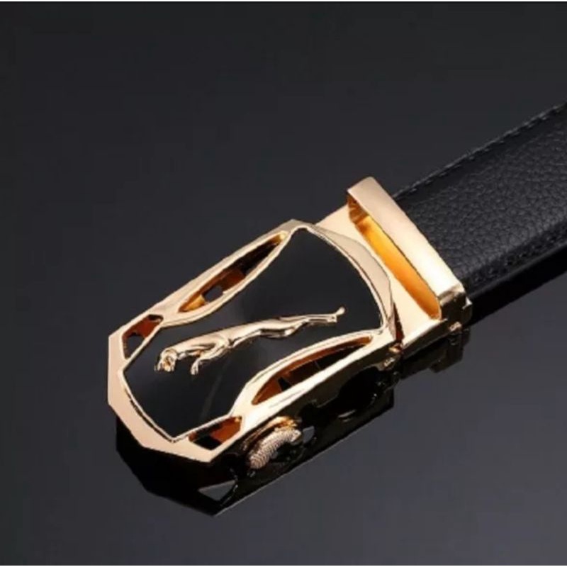 Ikat Pinggang Belt Pria Kulit Jaguar Automatic Rel  Preium Quality Terbaru - Man Belt