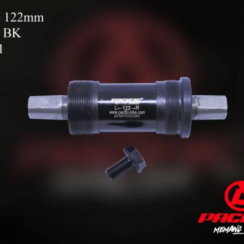 BB BOTTOM BRACKET SEPEDA UKURAN 122/118/113 PACIFIC