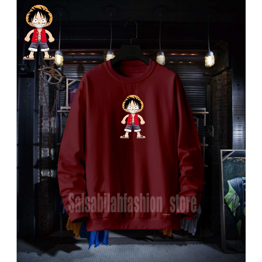 CREWNECK Jaket Distro Sweater Oblong Pria Wanita FLEECE TEBAL