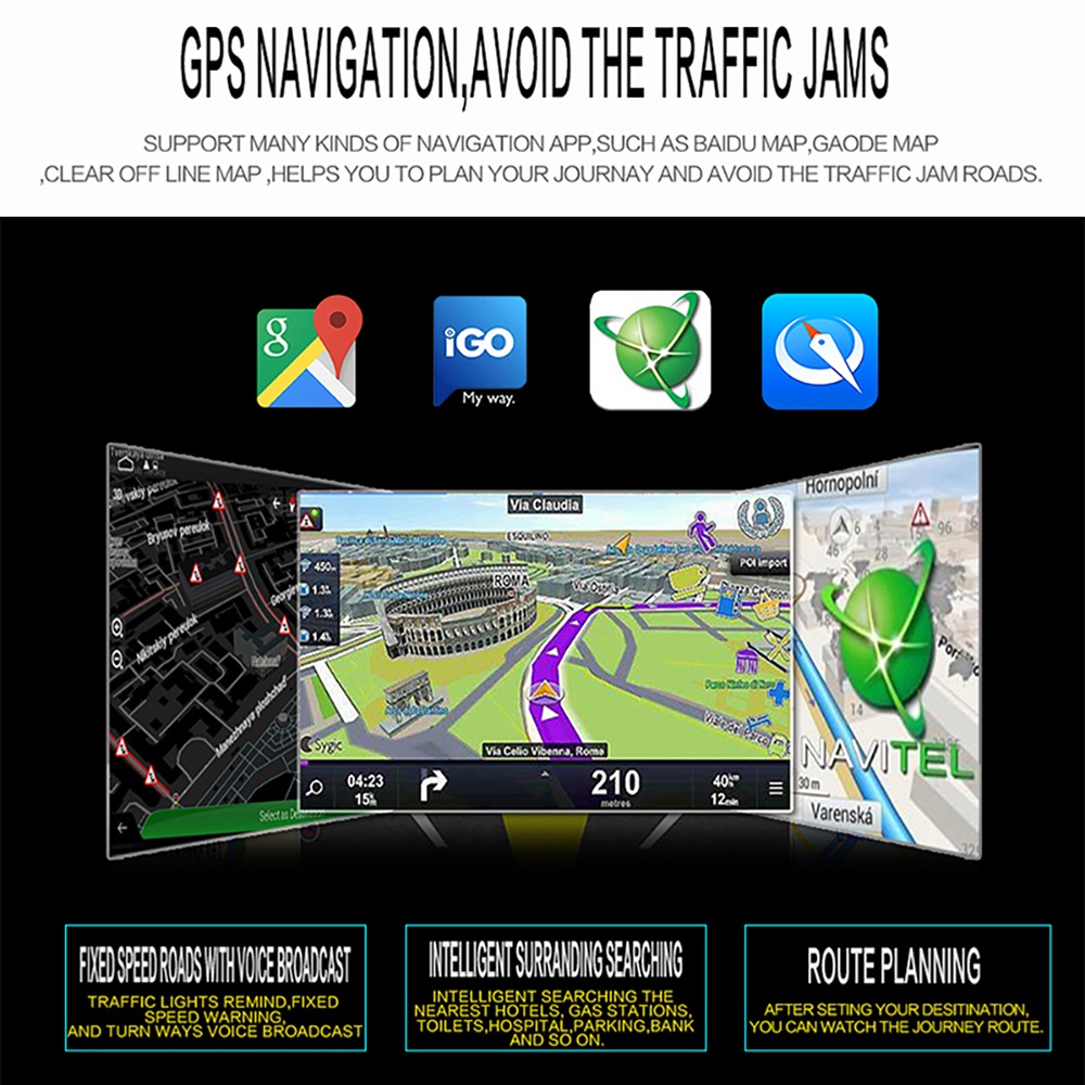 Android 12 Radio Mobil 7 Inch 4GB RAM 32GB ROM Layar Lipat Bluetooth WiFi AUX-Input GPS Navigasi Head Unit Digital Multimedia Receiver mendukung youtube