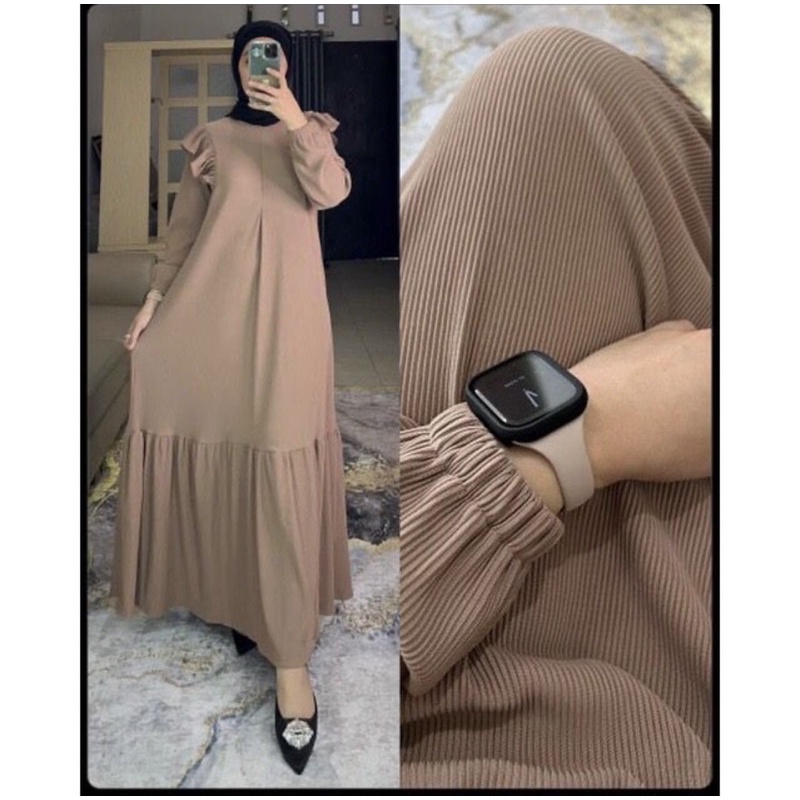 ilmira dress - dress wanita - simple elegant - pakaian wanita - bisa cod